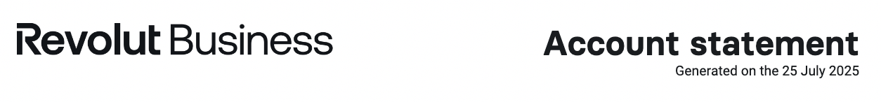 Revolut Business Account Statement